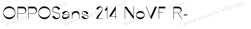 OPPOSans 214 NoVF R字体转换